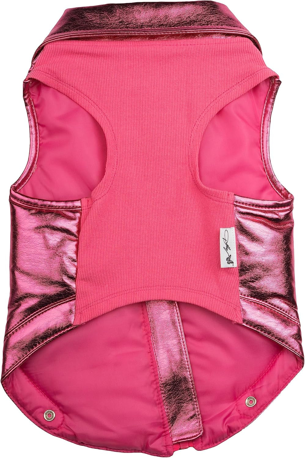 Rhinestone Bomber Jacket for Dogs - Large, Pink