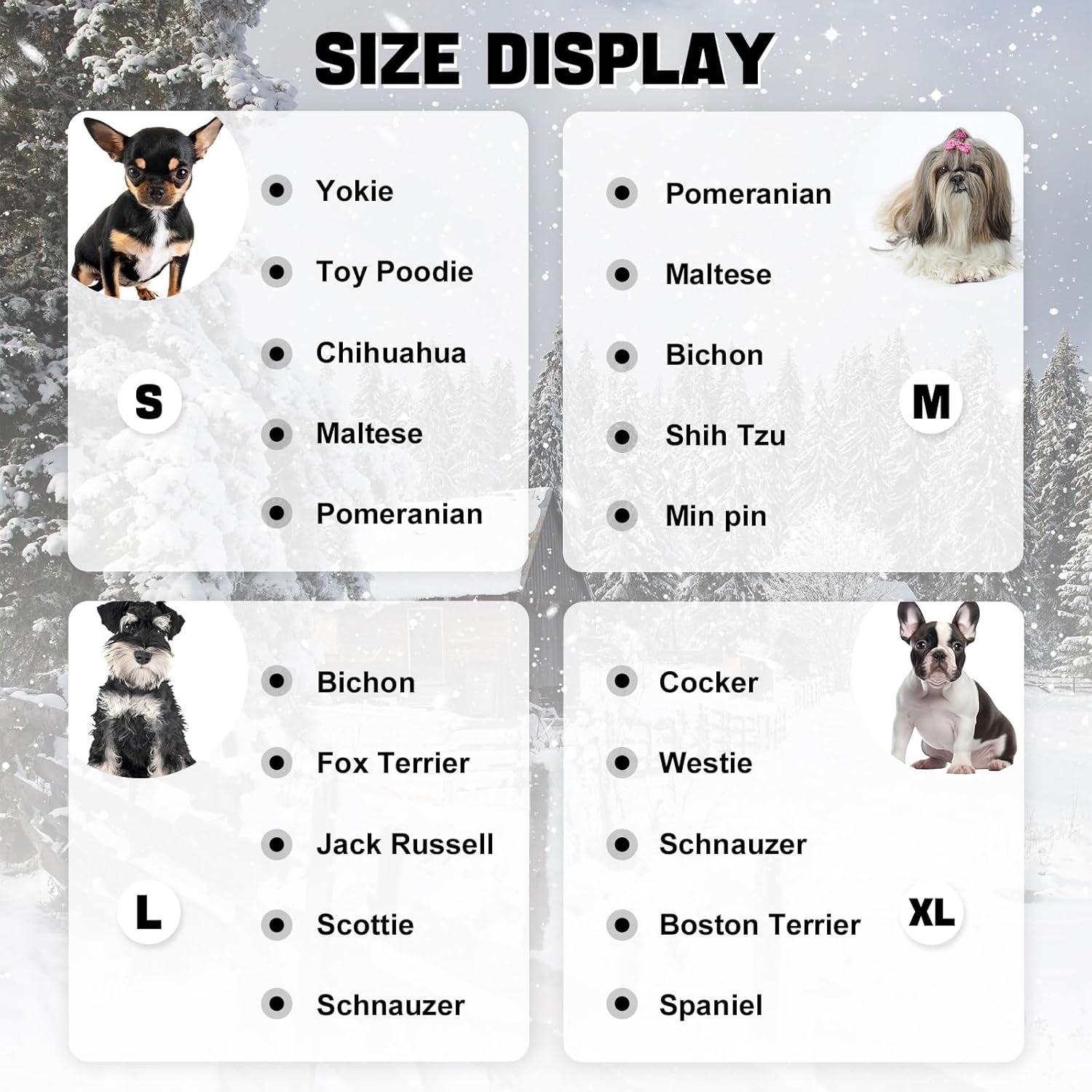 Dog Leather Jackets, Puppy Winter Coats, Windproof Waterproof Warm Lined Jackets for Small Dogs Puppy, Cute Leather Dog Jackets Winter Coat(M)