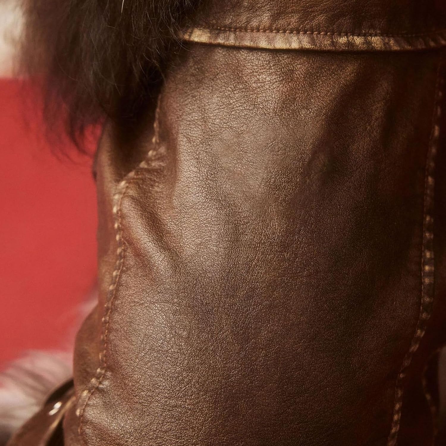 Dog Leather Jacket - Cute PU Motorcycle Puppy Jacket - Windproof Waterproof Dog Coat with Zipper - Extra Small - for Chihuahua, Yorkie - Brown