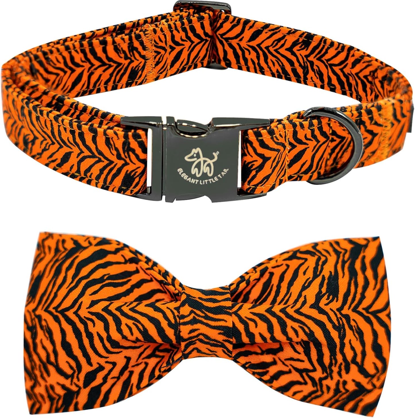 Dog Collar with Bow, Bowtie Dog Collar, Adjustable Fall Dog Collars for Small Medium Large Dogs and Cats