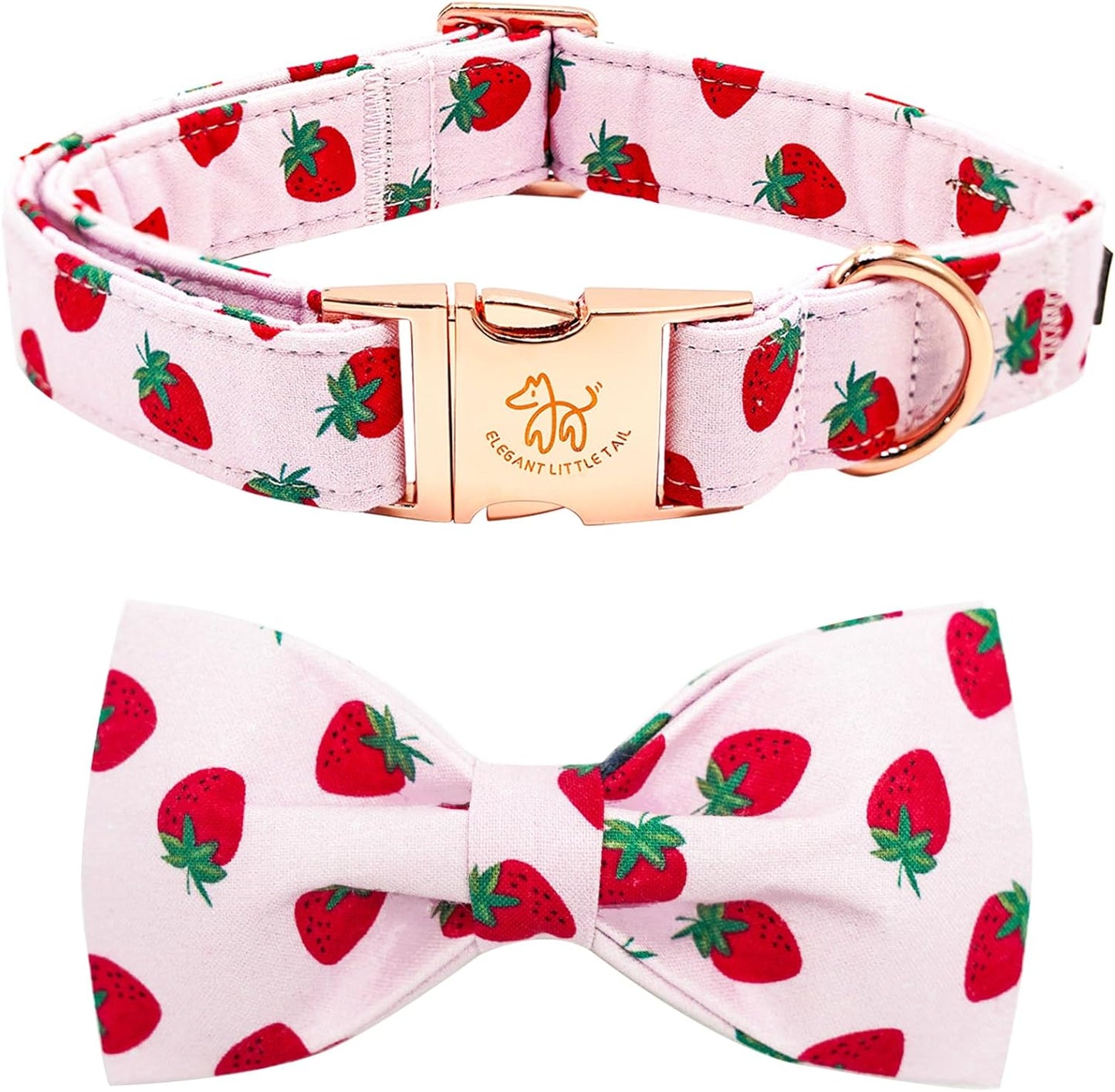 Dog Collar with Bow, Bowtie Dog Collar, Adjustable Fall Dog Collars for Small Medium Large Dogs and Cats