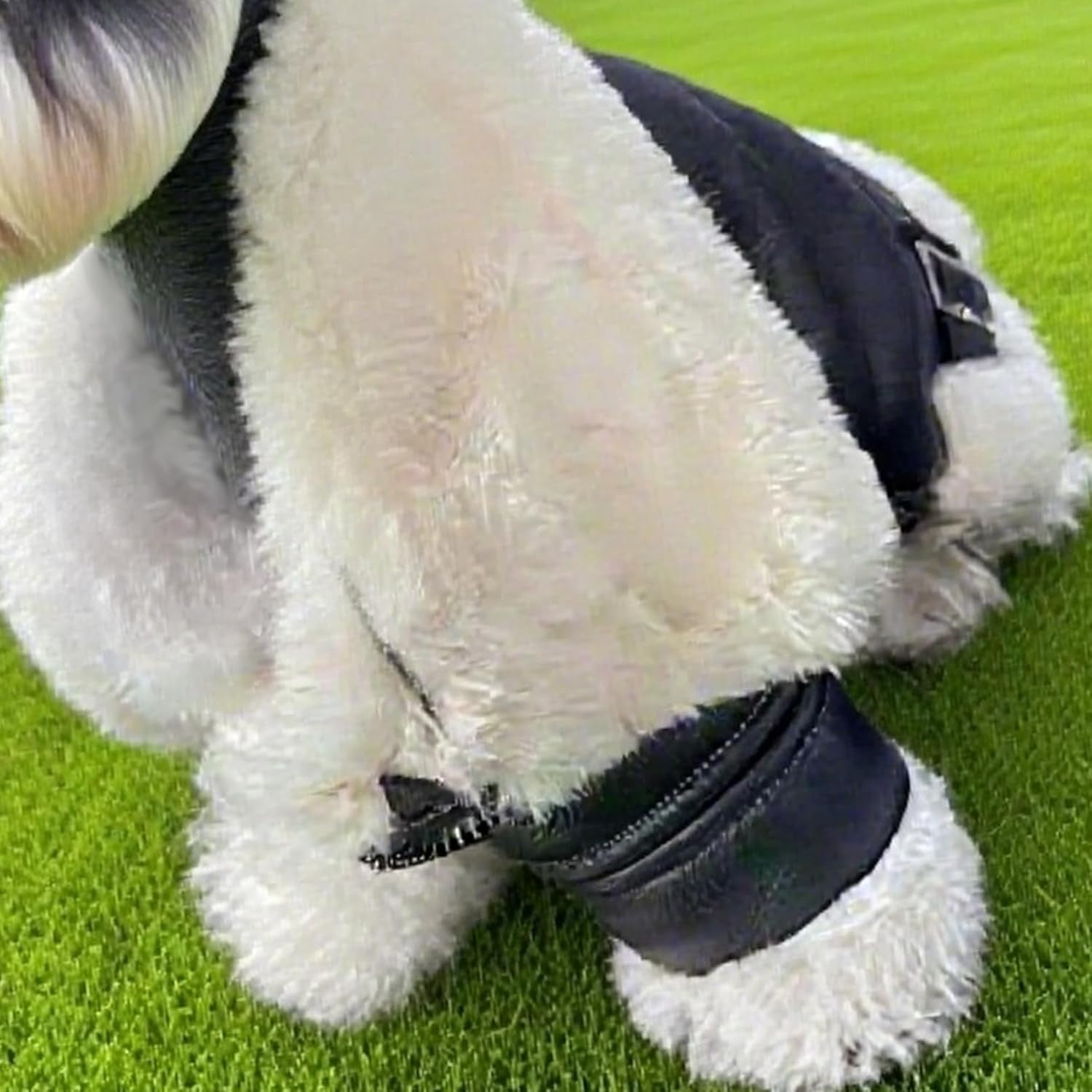 Faux Dog Leather Jacket (Chest 45Cm/18) - Coat for Dogs Suitable for Weight: 7-11Lbs Chest: 18In Back Length: 12In Fleece Dog Coats for Small Dogs