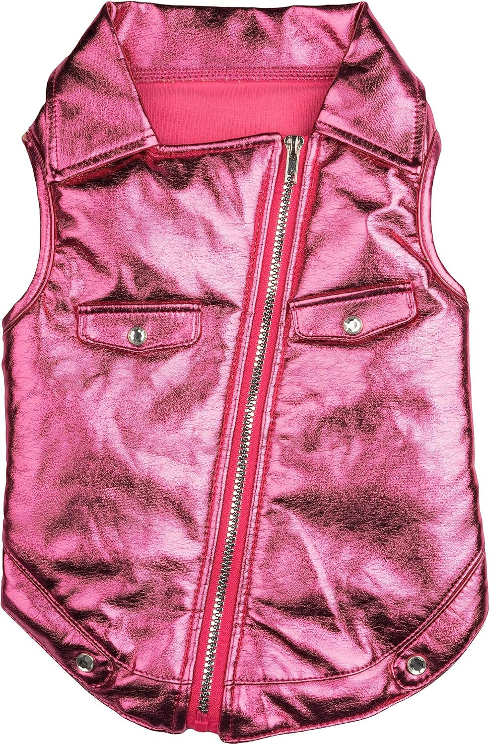 Rhinestone Bomber Jacket for Dogs - Large, Pink