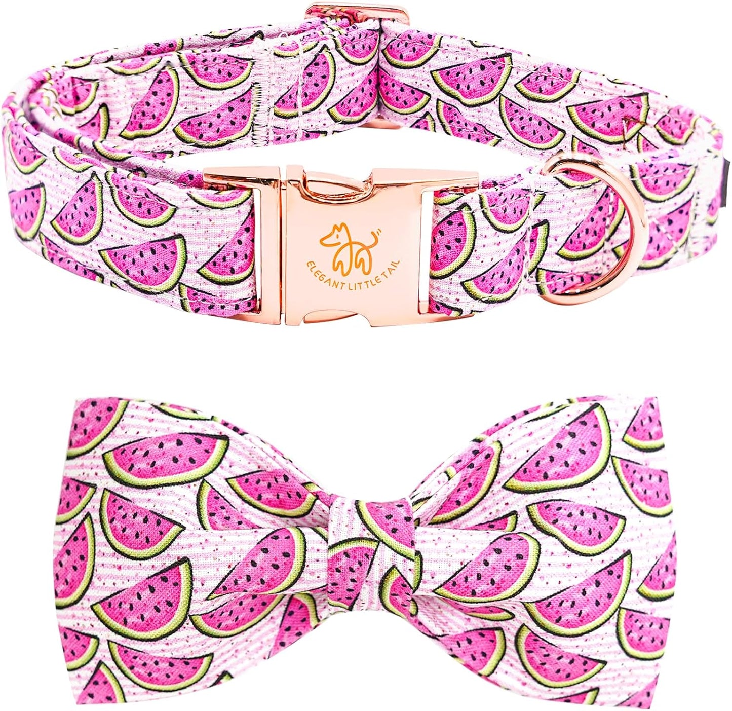 Dog Collar with Bow, Bowtie Dog Collar, Adjustable Fall Dog Collars for Small Medium Large Dogs and Cats