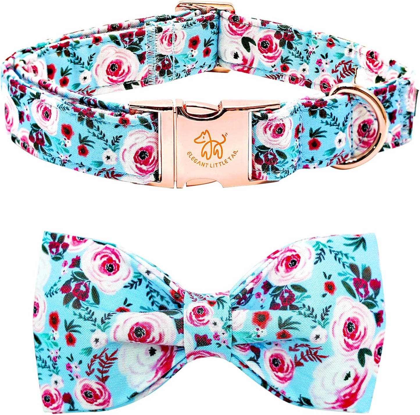 Dog Collar with Bow, Bowtie Dog Collar, Adjustable Fall Dog Collars for Small Medium Large Dogs and Cats