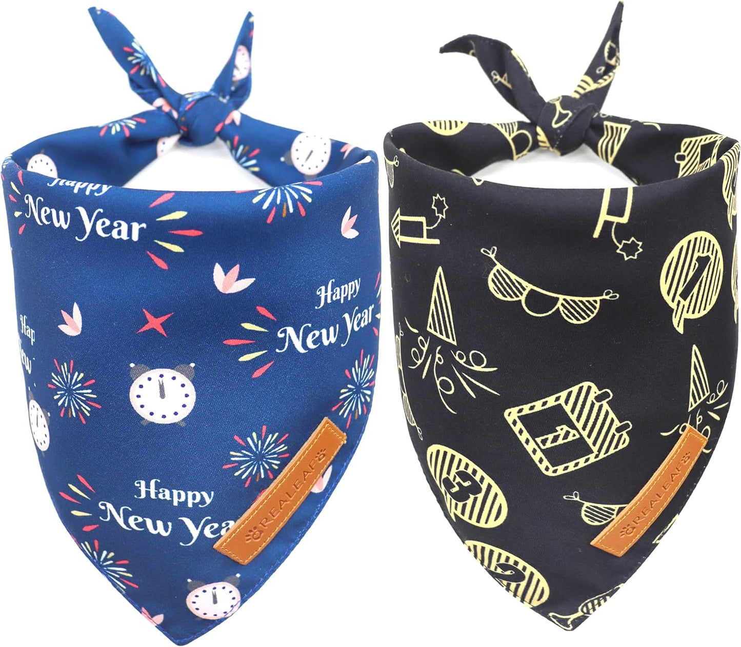 4Th of July Dog Bandanas 2 Pack, Reversible American Flag Pet Scarf for Boy and Girl, Premium Durable Fabric, Patriotic Bandana for Large and Extra Large Dogs (X-Large)